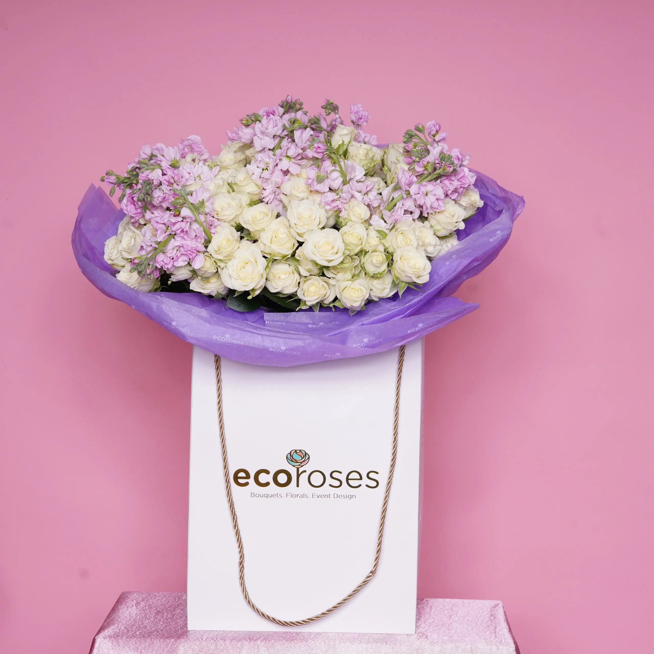 The Pearl Signature Gift Bag | Flower Gift Delivery LA | Ecoroses