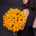 Solara — premium yellow roses bouquet, hand-tied by Ecoroses | flower delivery Los Angeles